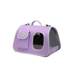 DOGGIE-Q Window Pet Carrier Purple 42x26x26cm