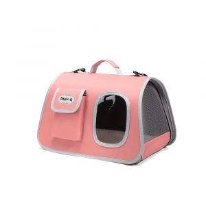 DOGGIE-Q Window Pet Carrier Pink 42x26x26cm