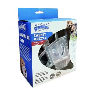 PAWISE TPR Transparenter Basket Muzzle XL
