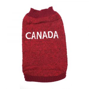 DOGGIE-Q Double Knit CANADA Sweater 10"