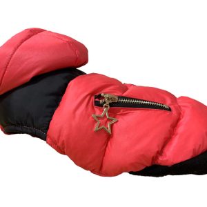 DOGGIE-Q Puffy Jacket Red 16"