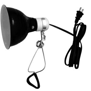 REPTI-FIT Black Dome Clamp Lamp 5.5 in