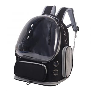 SIMONS Bubble Backpack Cat Carrier Black - 42x34x27cm