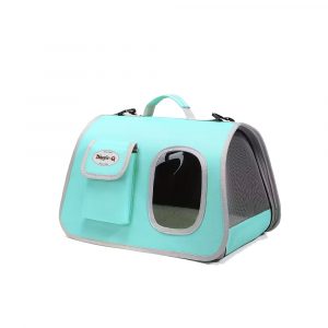 DOGGIE-Q Window Pet Carrier Light Green 42x26x26cm