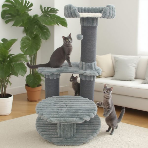 SIMONS Rib Fur 3 Level Climber - 47in