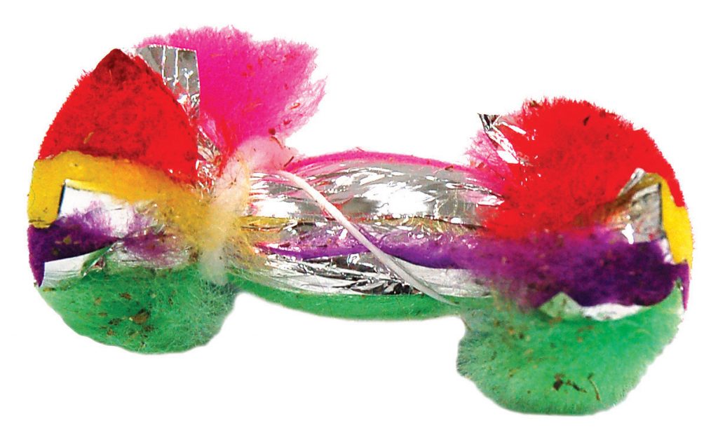 CANCOR Crinkle Cat Dumbbell 3in with Catnip Display (36)