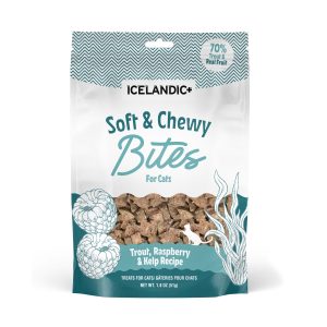 ICELANDIC+ Fish for Cats Trout & Raspberry Soft & Chewy Bites - 1.8oz