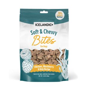 ICELANDIC+ Fish Treat Chicken & Blackberry Soft & Chewy Bites - 2.82oz