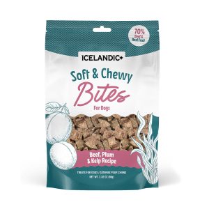 ICELANDIC+ Fish Treat Beef & Plum Soft & Chewy Bites - 2.82oz