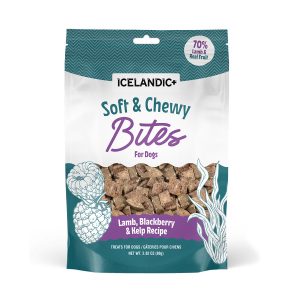 ICELANDIC+ Fish Treat Lamb & Blackberry Soft & Chewy Bites - 2.82oz