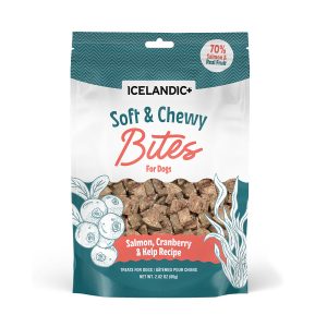 ICELANDIC+ Fish Treat Salmon & Cranberry Soft & Chewy Bites - 2.82oz