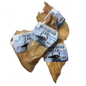 QT DOG Water Buffalo Ears - 20pk