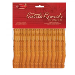 BURGHAM Pork Twist Stick 25 pk 5in x 7mm