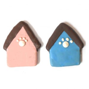 CLAUDIAS Dog House with Paw Print - Assorted /12