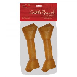 CATTLERANCH Packaged Porkhide Bone 2 pk 8 in