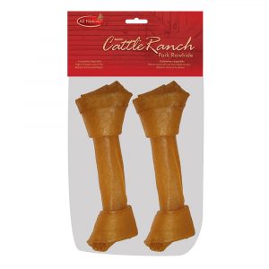 CATTLERANCH Packaged Porkhide Bone 2 pk 10 in