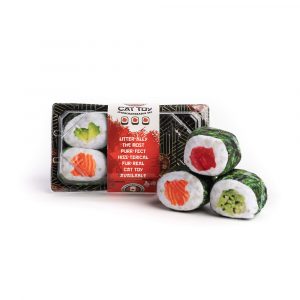FABCAT SET OF 6 SUSHI ROLLS WITH TRAY