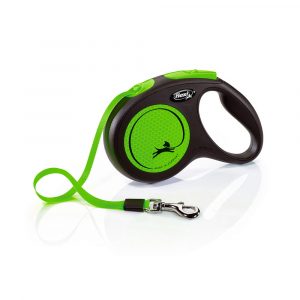 FLEXI Neon Rflct Tape Leash 5 m/16 ft M