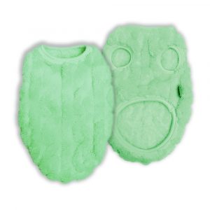 DOGGIE-Q Double Sided Jacquard Velvet Sweater - Mint 10"