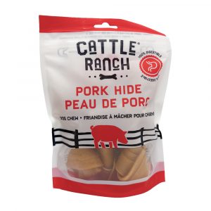 CATTLERANCH Packaged Porkhide Bone 5 pk 4 in