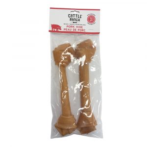 CATTLERANCH Packaged Porkhide Bone 2 pk 10 in