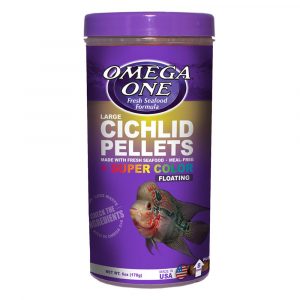 OMEGA ONE Large Cichlid Pellets 6oz