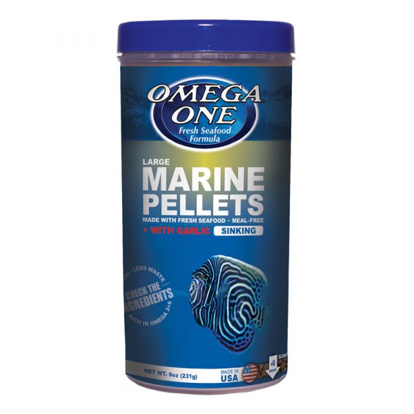 OMEGA ONE Garlic Marine Pellets Lg 9 oz