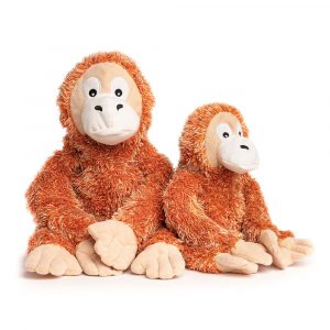 FABDOG Fluffy Dog Toy - Orangutan L