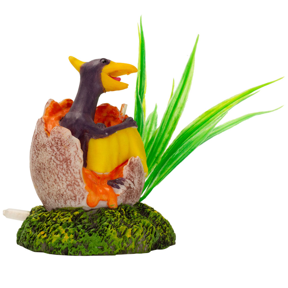 AQUA-FIT Polyresin Pterodactyl Dino Egg 3x2.5x3"