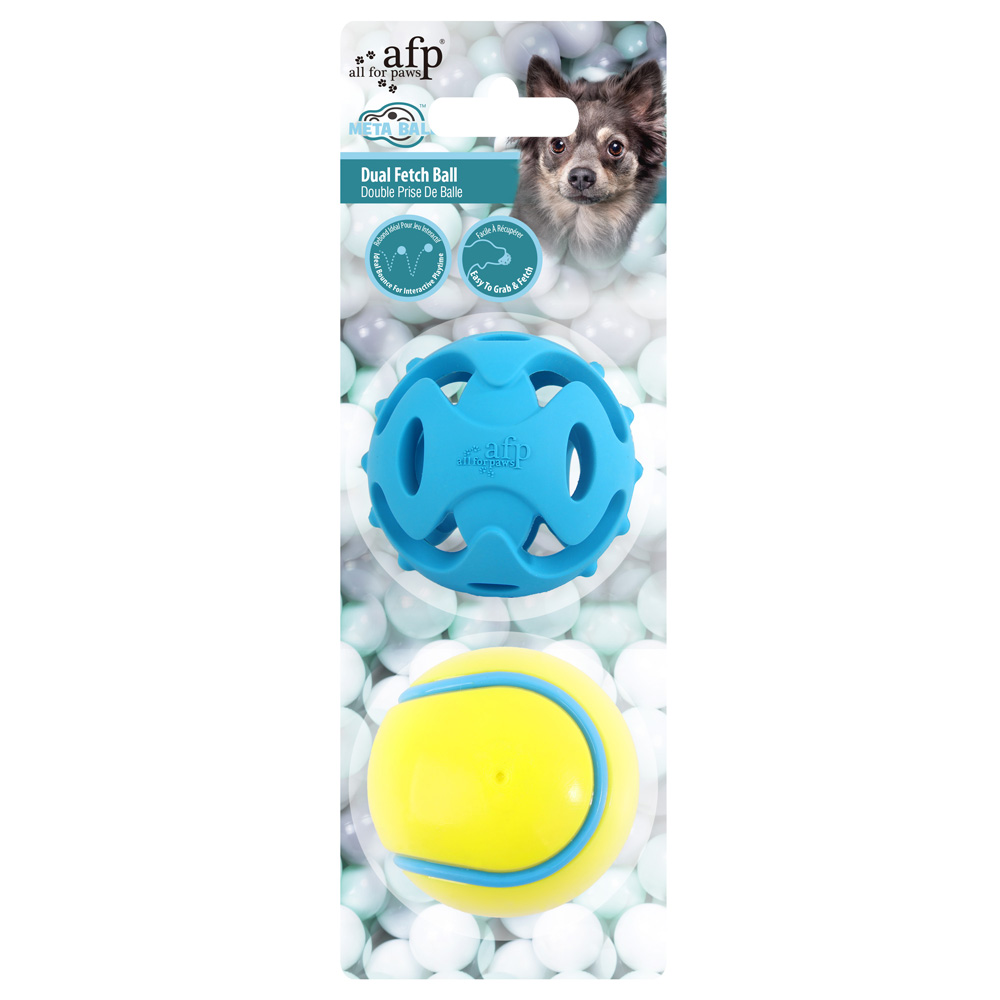 ALL FOR PAWS Meta Ball Dual Fetch Ball
