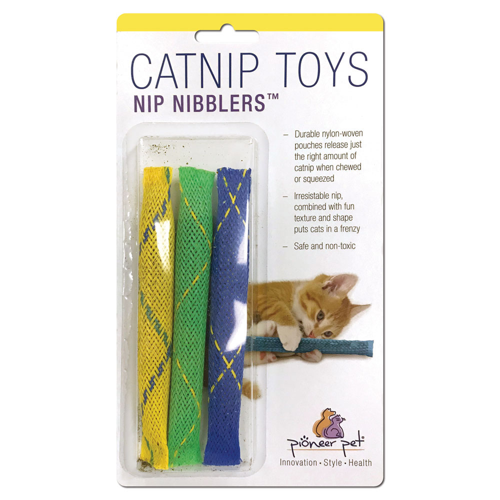 PIONEER Pet Catnip Toy Nip Nibblers 3pk
