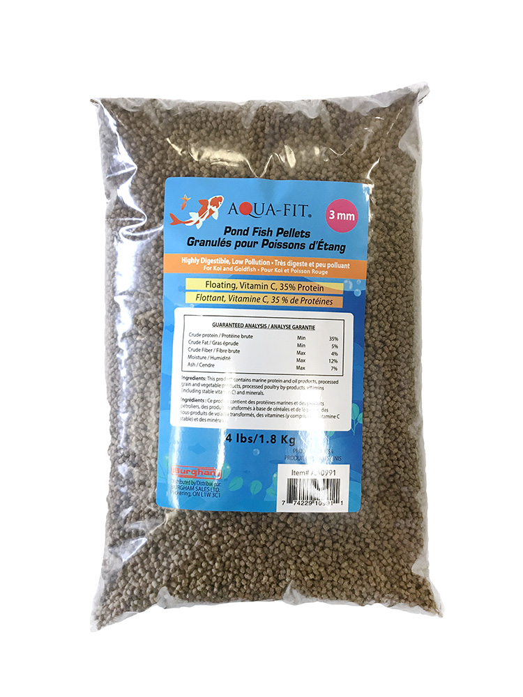 AQUA-FIT Pond Fish Pellets 3.0 mm 4lb