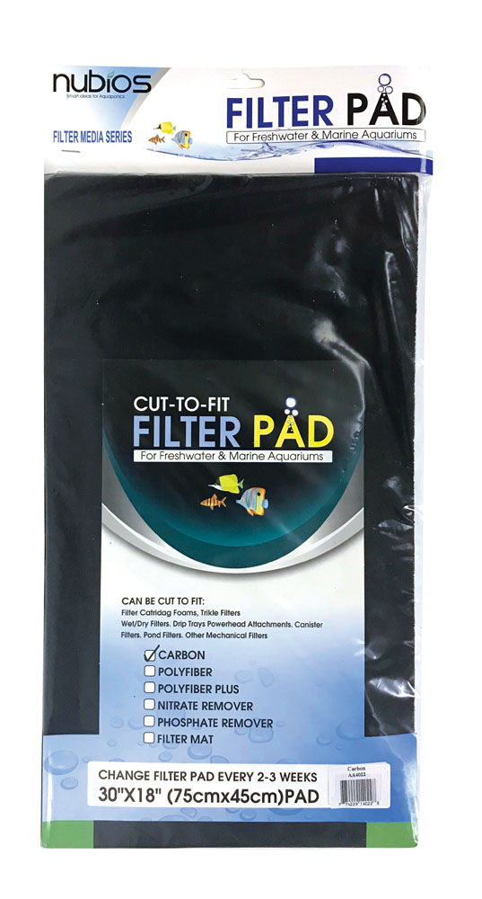 NUBIOS Carbon Remover Cut-to-Fit Filter Pad 10x18in