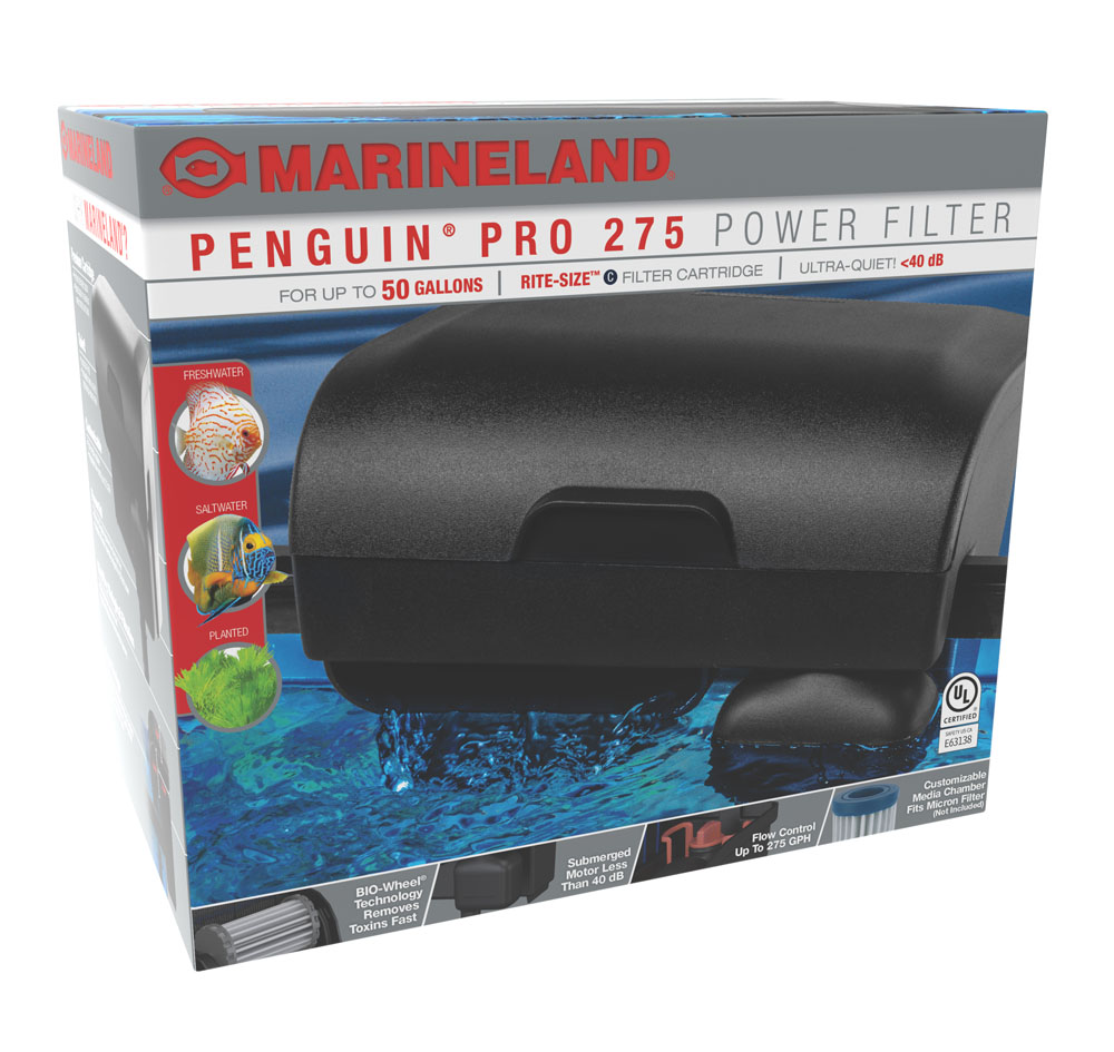 MARINELAND PENGUIN Pro 275 Power Filter w/Bio Wheel