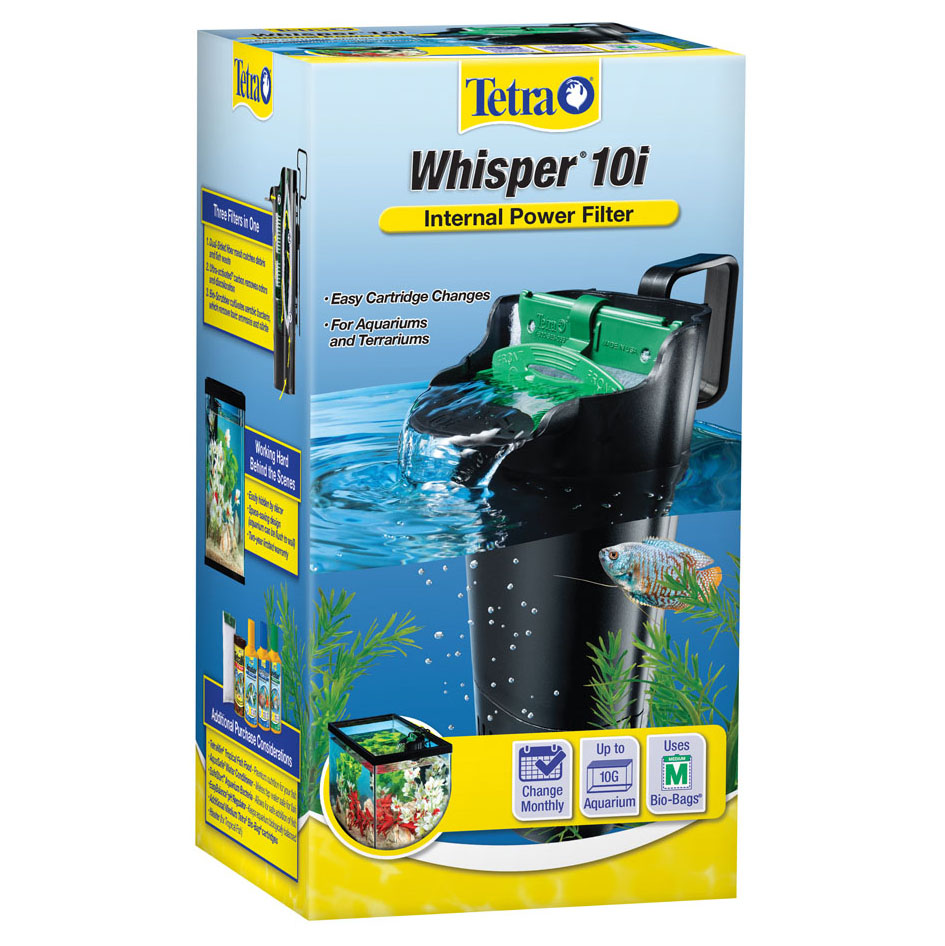TETRA WHISPER In-Tank Filter 10i w/ BioScrubber 3 - 10 gal