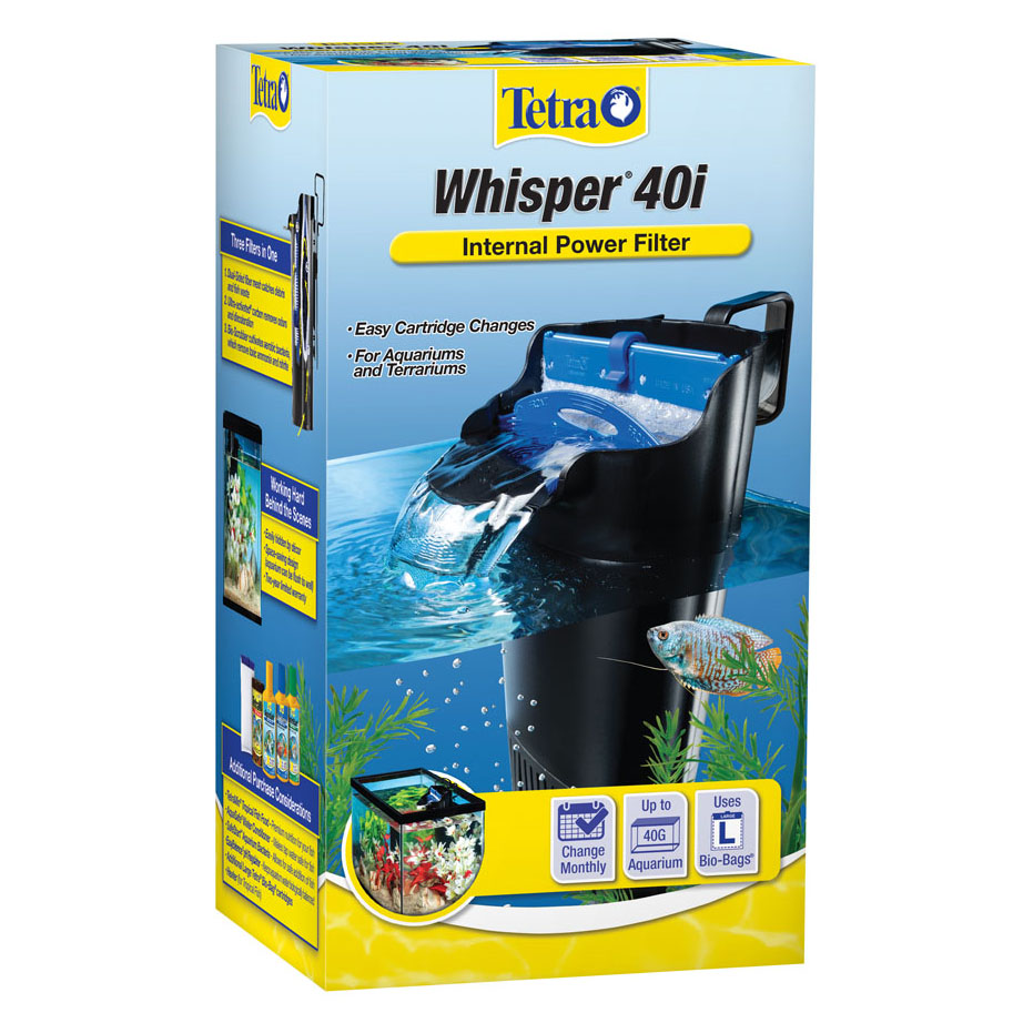 TETRA WHISPER In-Tank Filter 40i w/ BioScrubber 20 - 40 gal