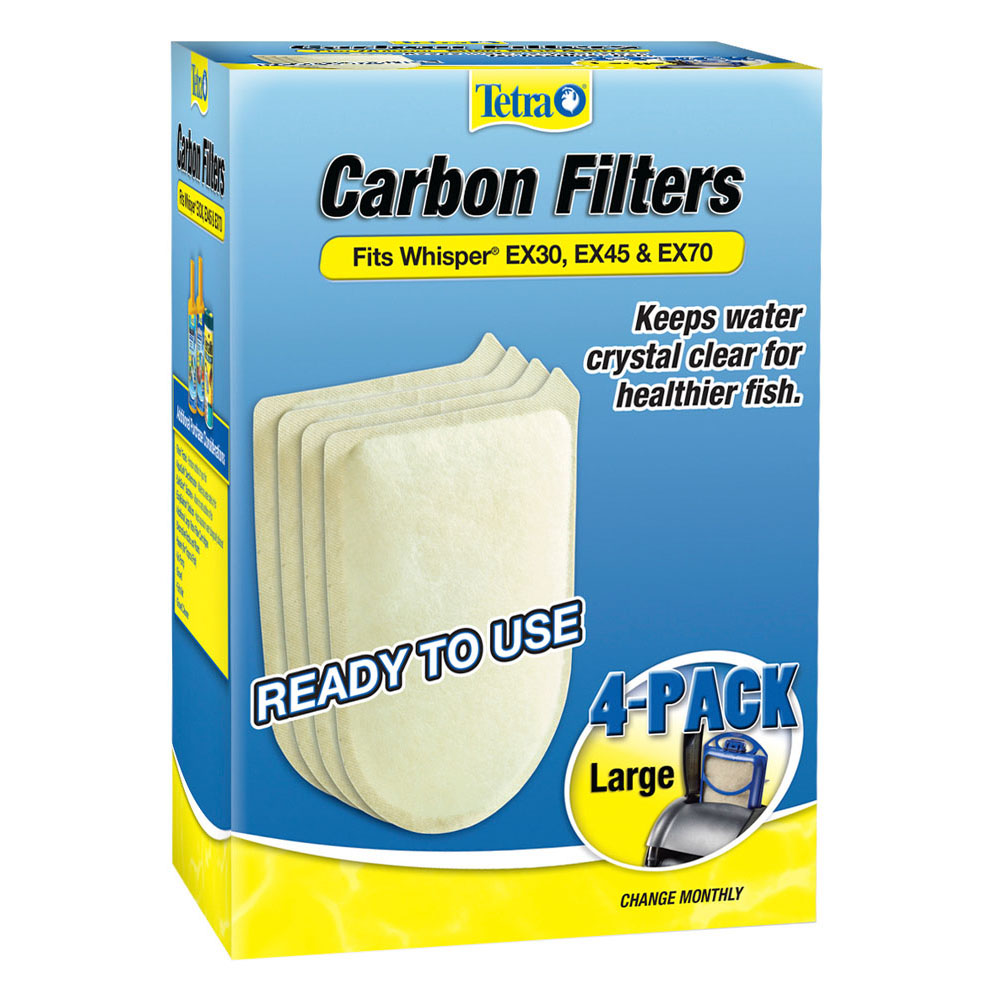 TETRA WHISPER EX Carbon Filter LG 4 pk