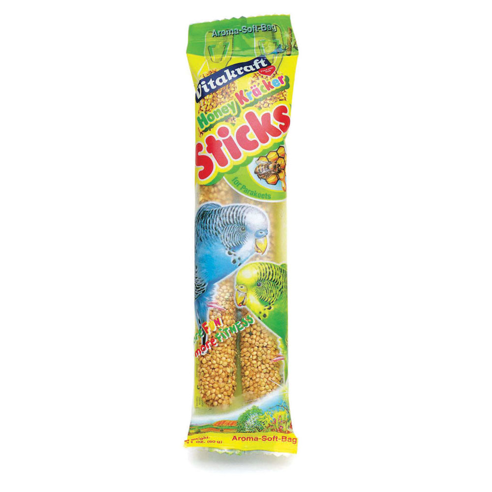 VITAKRAFT Parakeet Whole Grains & Honey Sticks 2.11 oz
