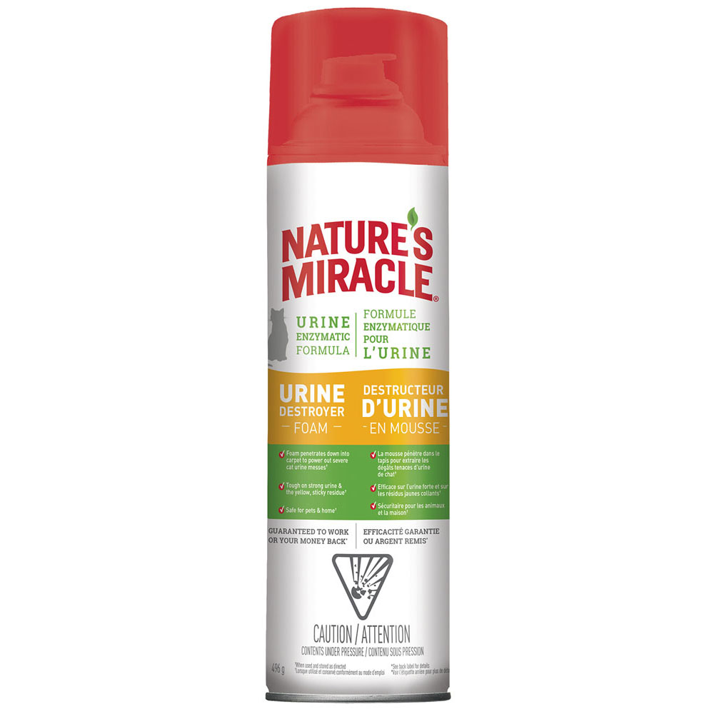 NATURE'S MIRACLE Cat Urine Destroyer Foam 17.5 oz
