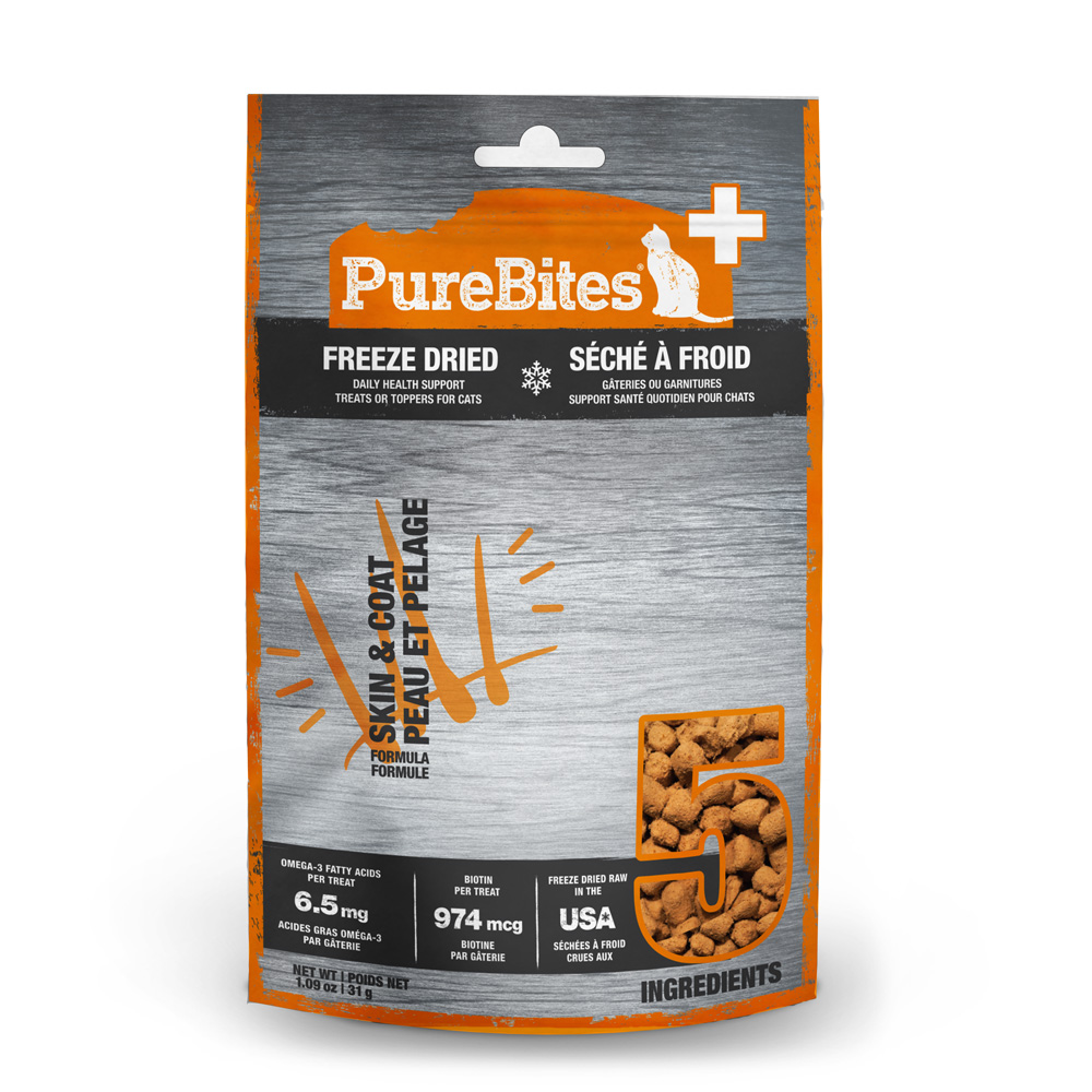 PUREBITES Plus Cat Treat Skin & Coat 31g Value