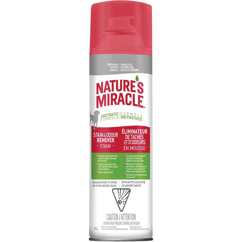 Nature's Miracle Dog Stain and Odour Remover - Foam Aerosol 17.5oz