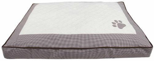 DOGGIE-Q Paw Print Cushion Brown 91x69x10cm
