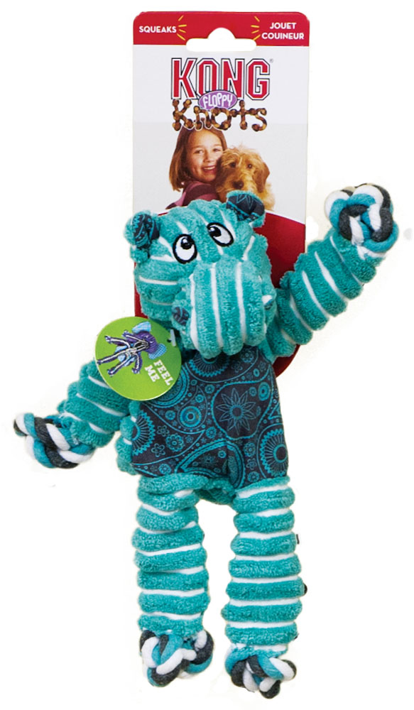 KONG Floppy Knots Hippo Small/Medium