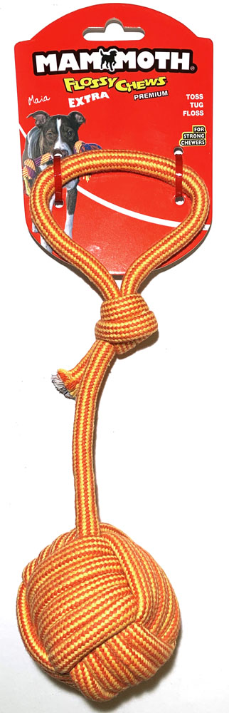 MAMMOTH EXTRA Monkey Fist Tug w/Loop Handle Large 16"