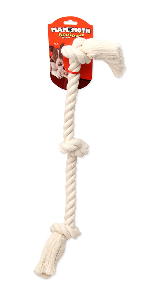 MAMMOTH FLOSSY MED White 3KnotTug