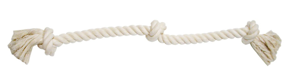 MAMMOTH FLOSSY XL White 3 KnotTug