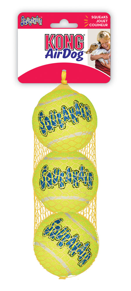 KONG AIR DOG Sml Squeaker Balls 3 pack