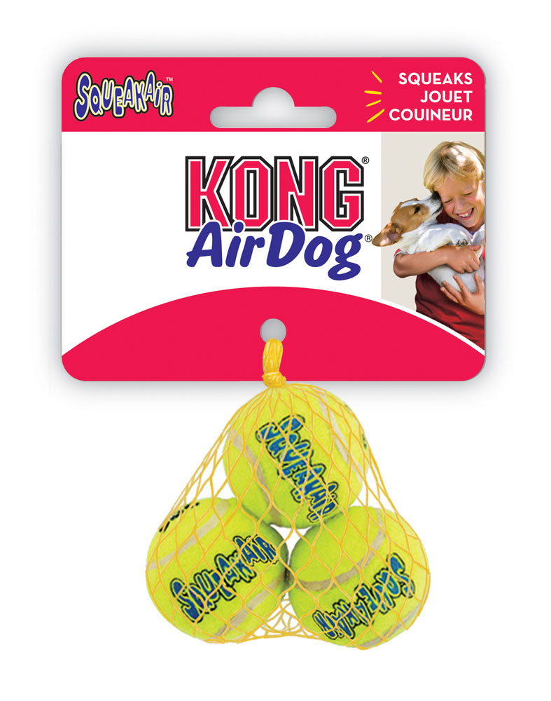 KONG AIR DOG XSml Squeaker Balls 3 pack