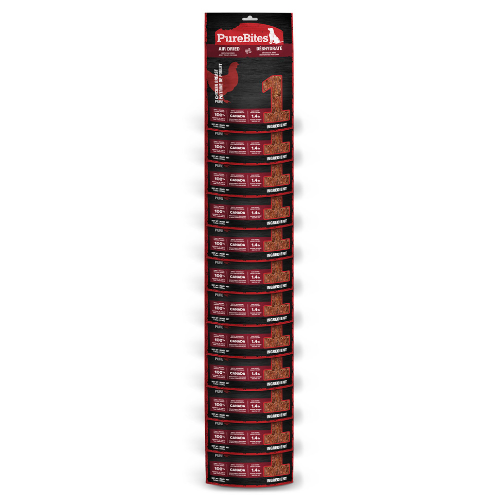 PUREBITES Chicken Jerky Mid Size CS (12) 5.5oz / 156g