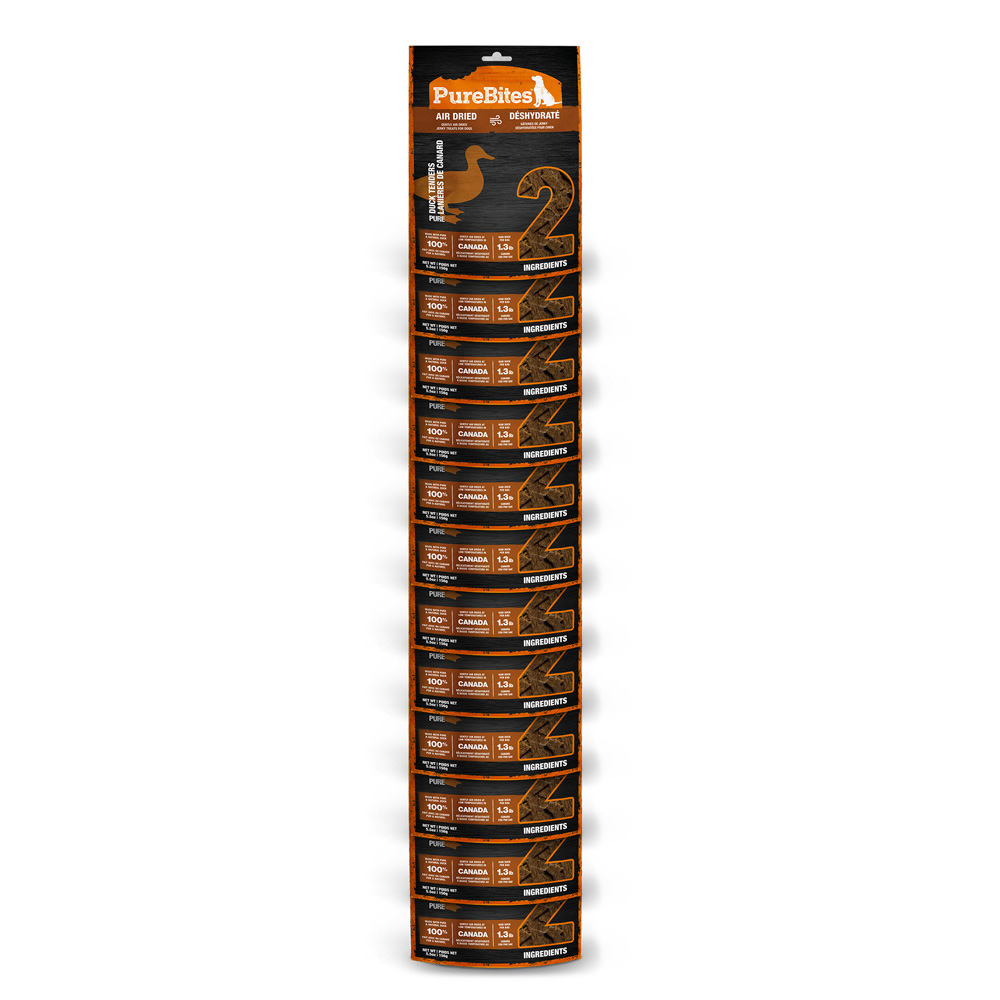 PUREBITES Duck Jerky 156g - Mid Size CS (12)